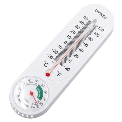 Θερμόμετρο, Υγρόμετρο τοίχου 23cm για εσωτερικούς και εξωτερικούς χώρους, κήπους, γκαράζ, γραφείο.